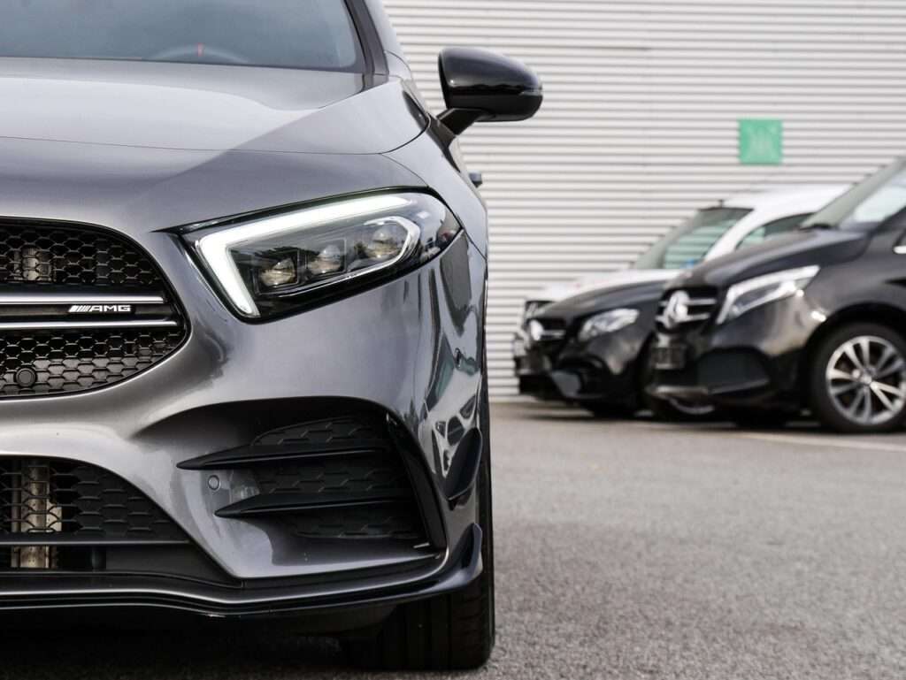 car, transportation, mercedes, car wallpapers, a-class, luxury, headlights, vehicle, automobile, autokaufmann